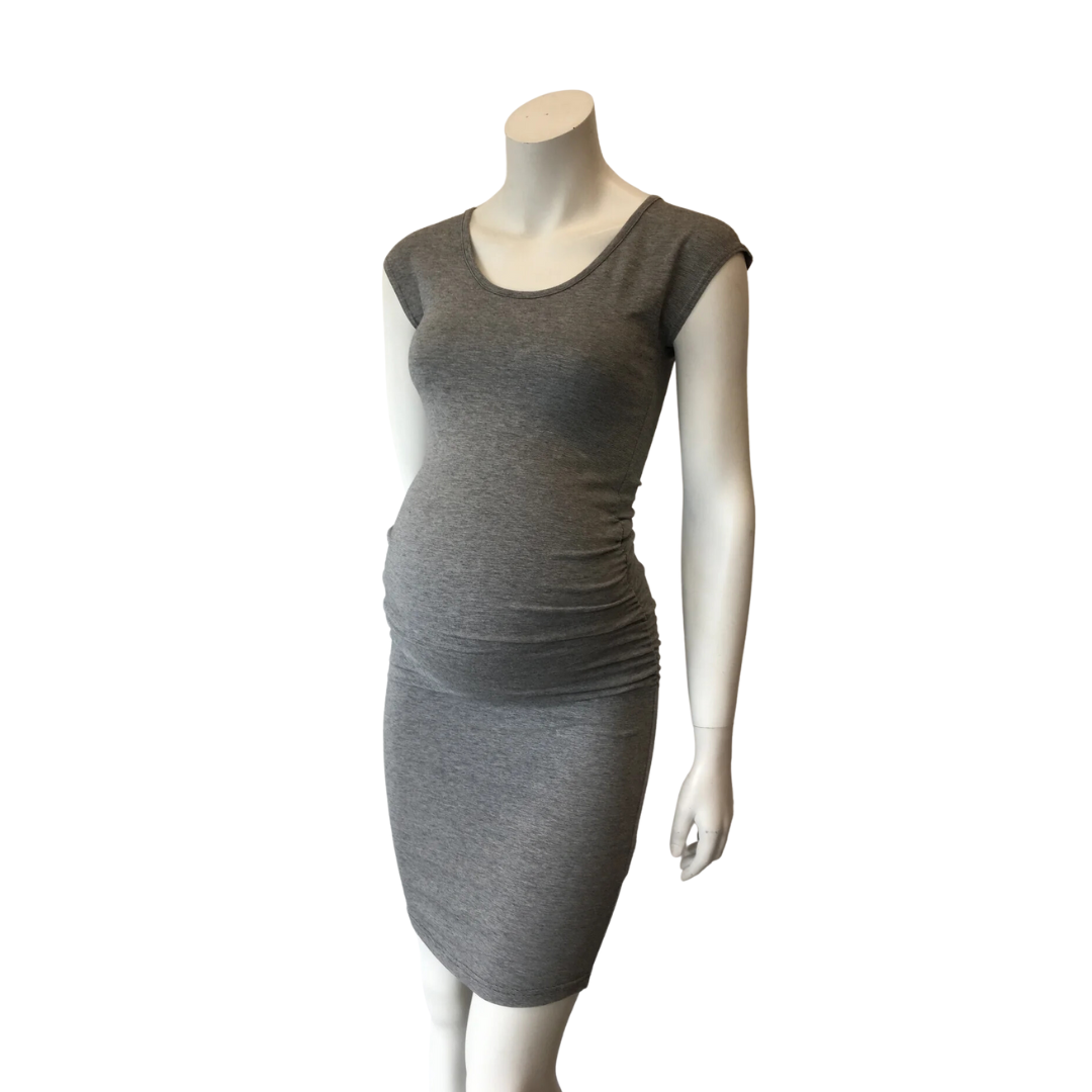 Gathered Dress Cap Sleeve