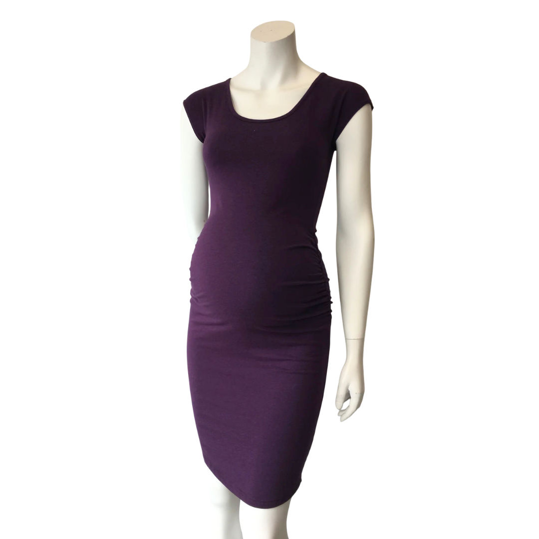 Gathered Dress Cap Sleeve
