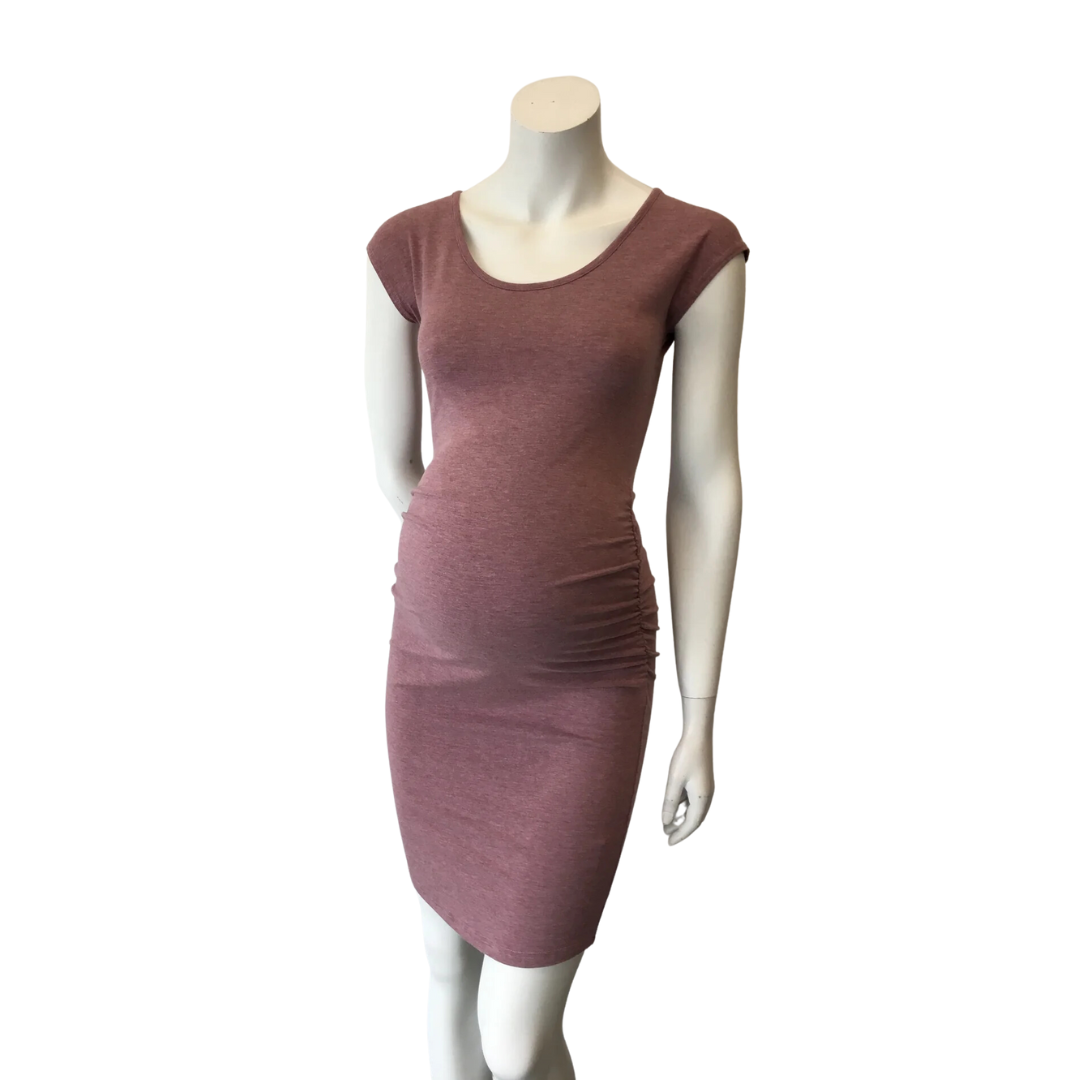 Gathered Dress Cap Sleeve