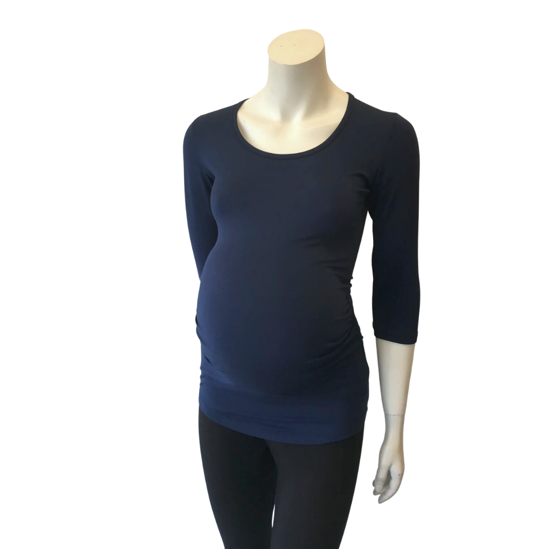 Gathered Tee 3/4 Sleeve