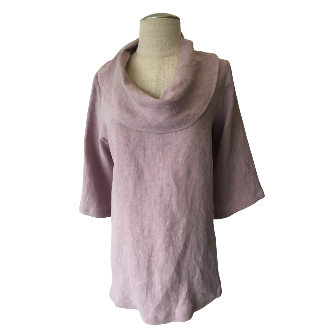 Cowl Linen Blouse
