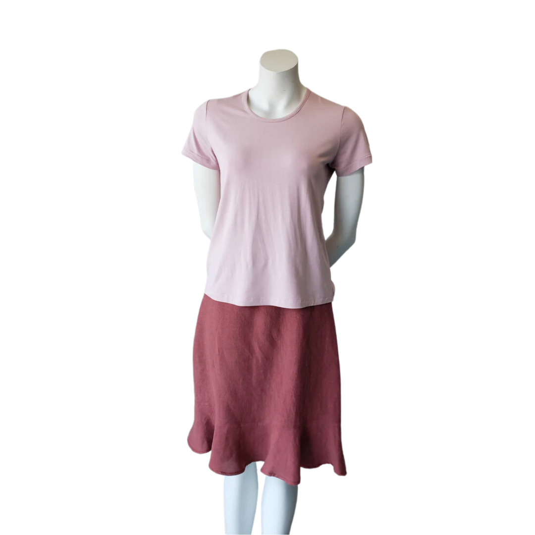 Ruffle Linen Skirt