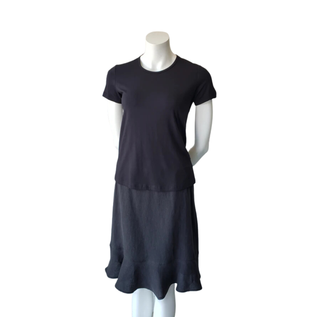 Ruffle Linen Skirt