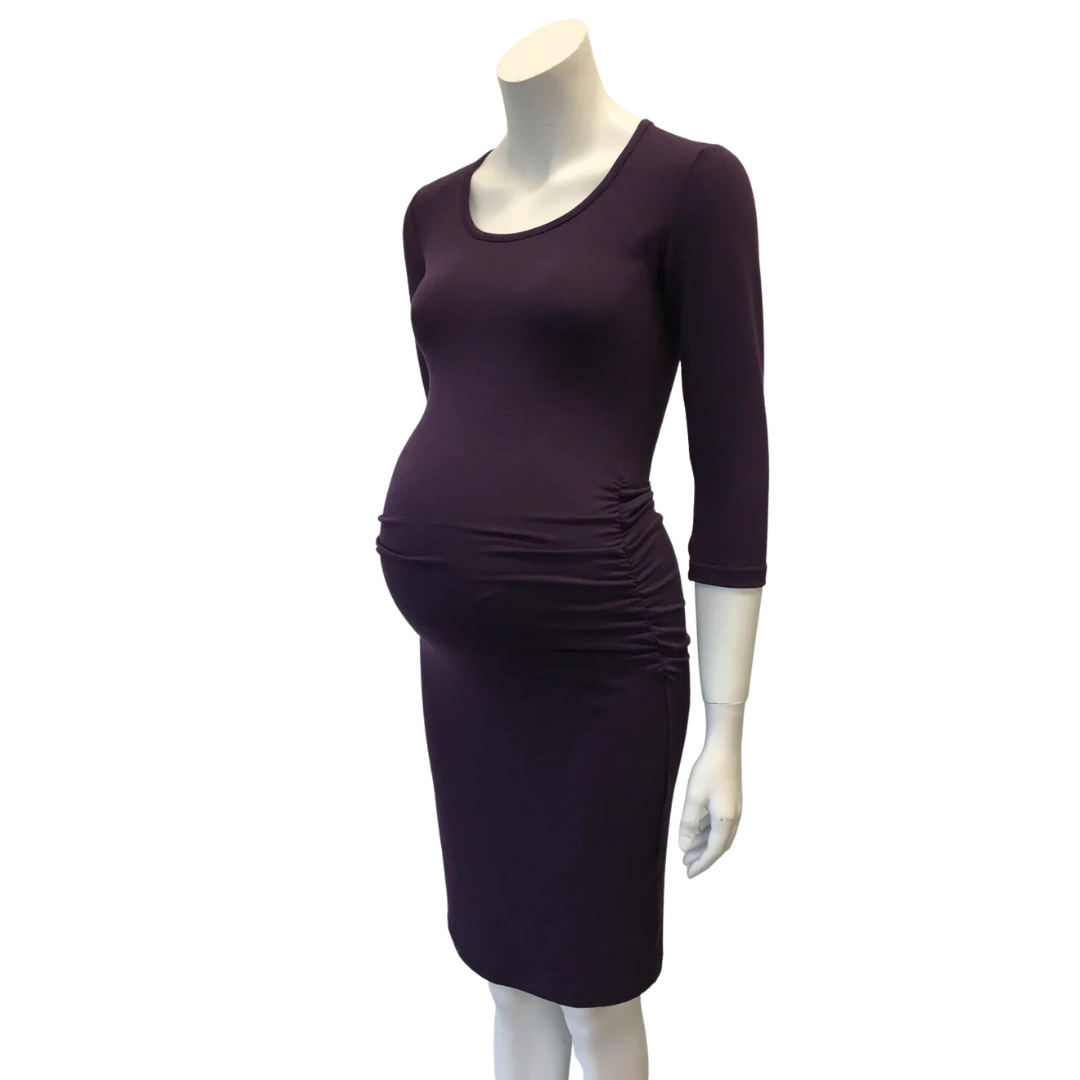 Gathered Dress 3/4 Sleeve