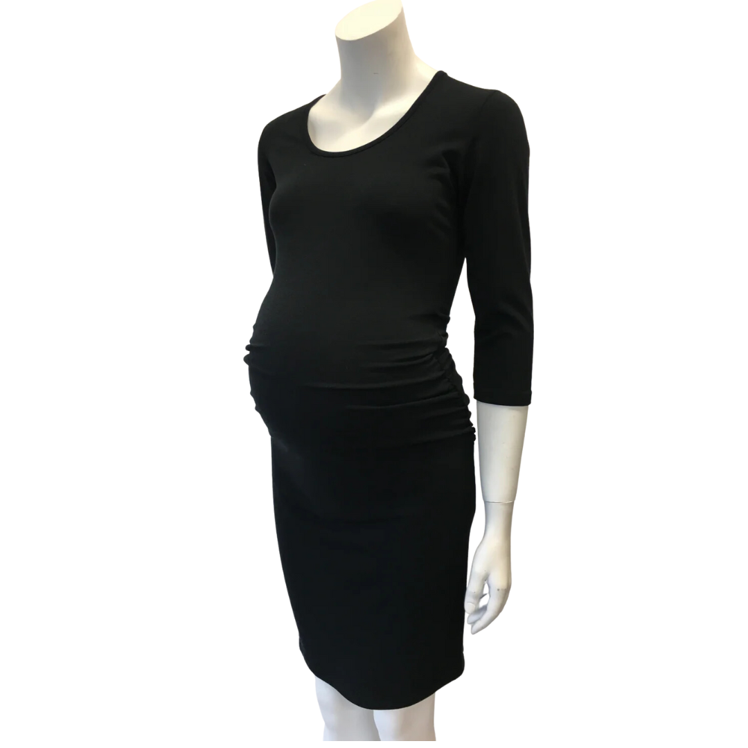 Gathered Dress 3/4 Sleeve