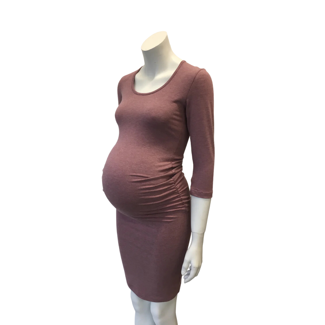 Gathered Dress 3/4 Sleeve