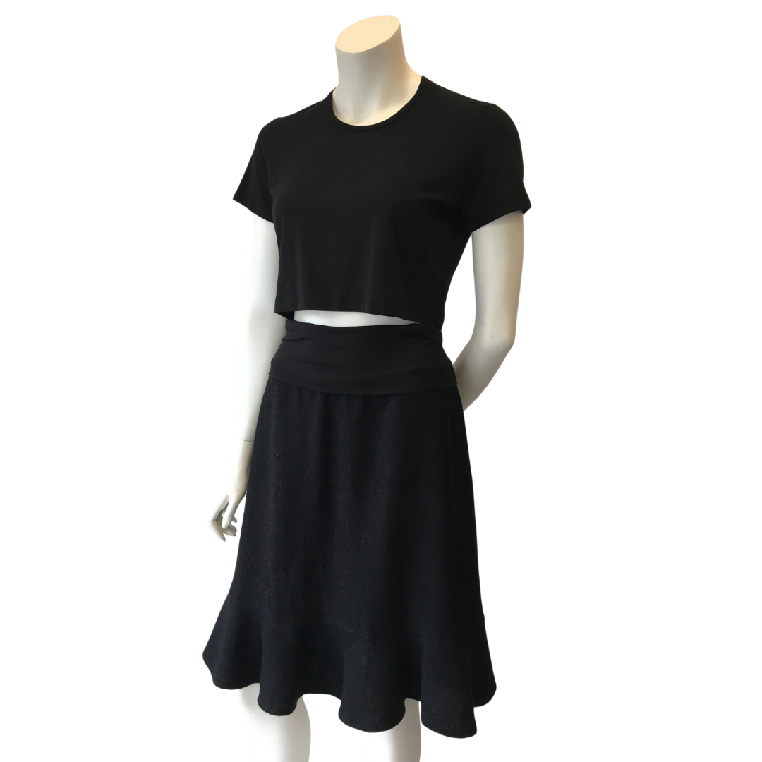 Ruffle Linen / Rayon Skirt