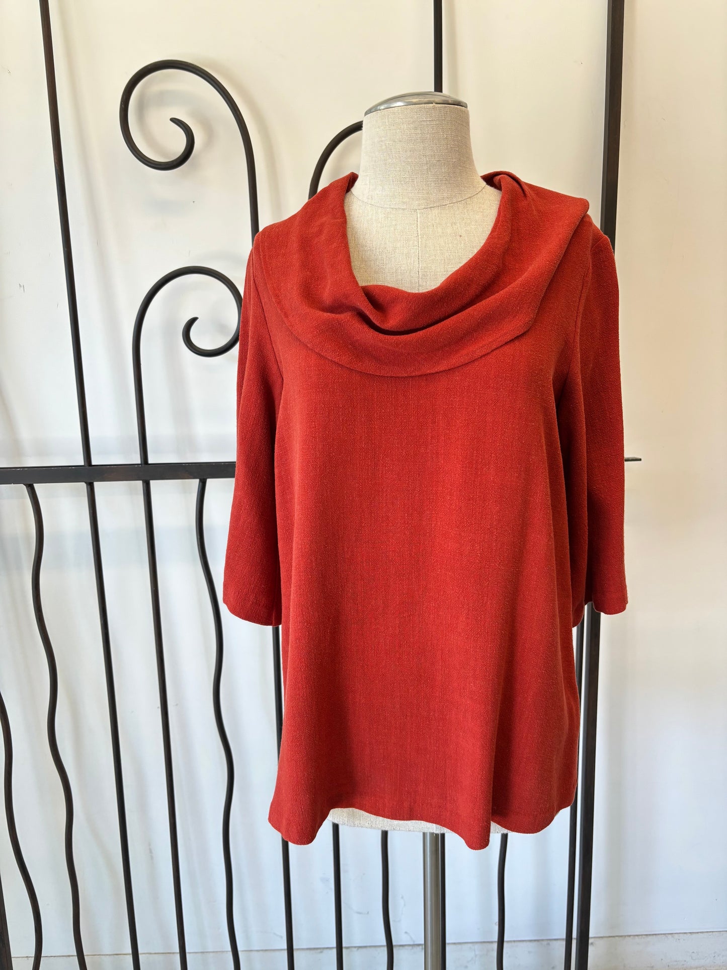 Cowl Linen Blouse