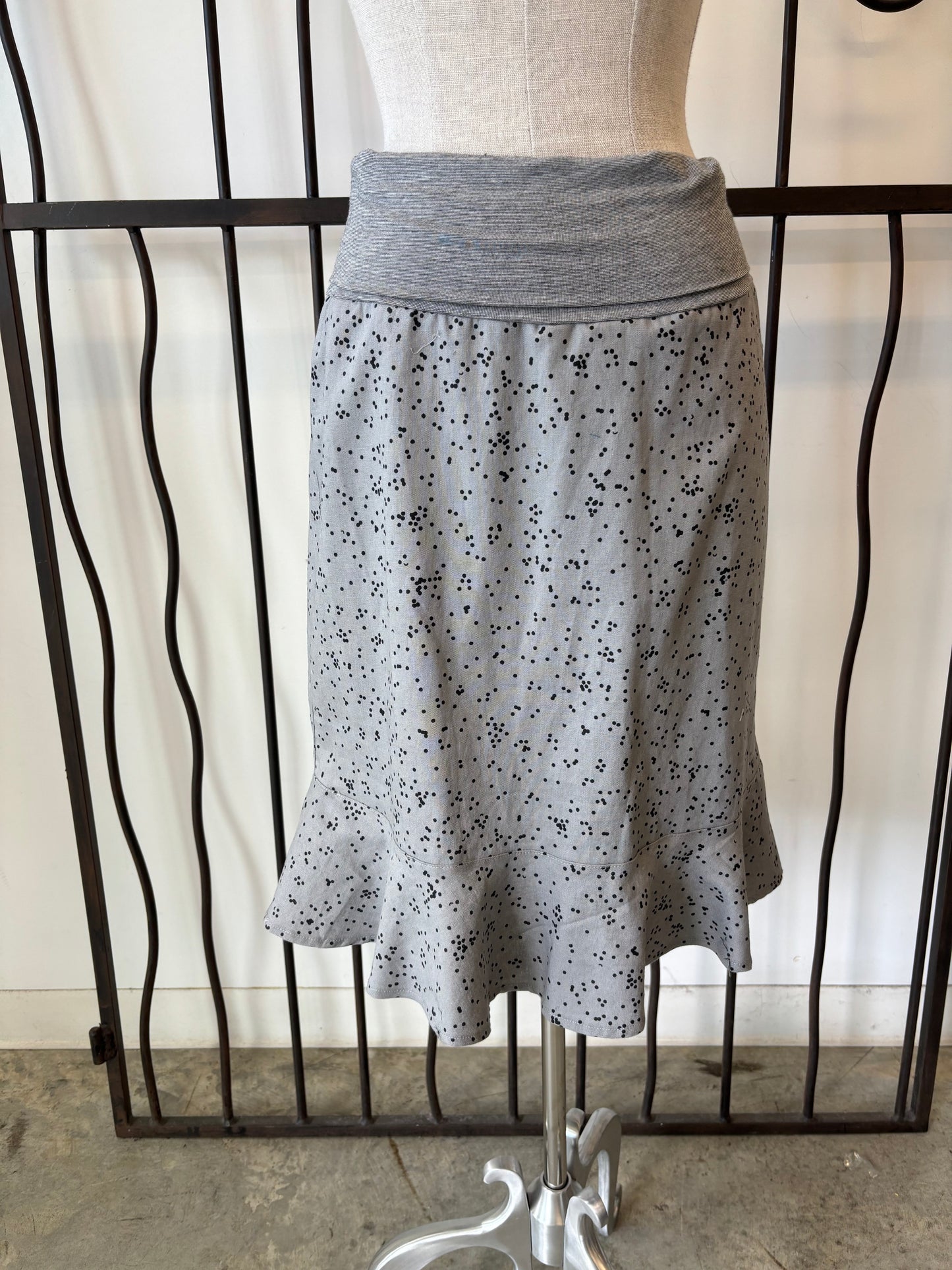 Ruffle Linen Skirt