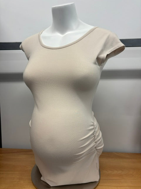 Gathered Tee Cap Sleeve