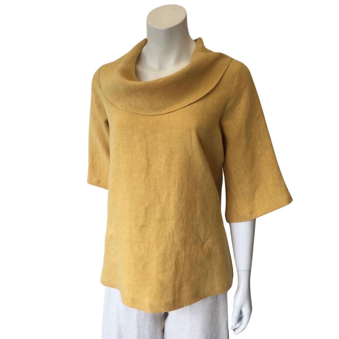 Cowl Linen Blouse