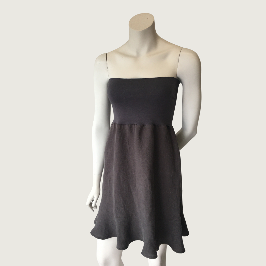 Ruffle Linen Skirt