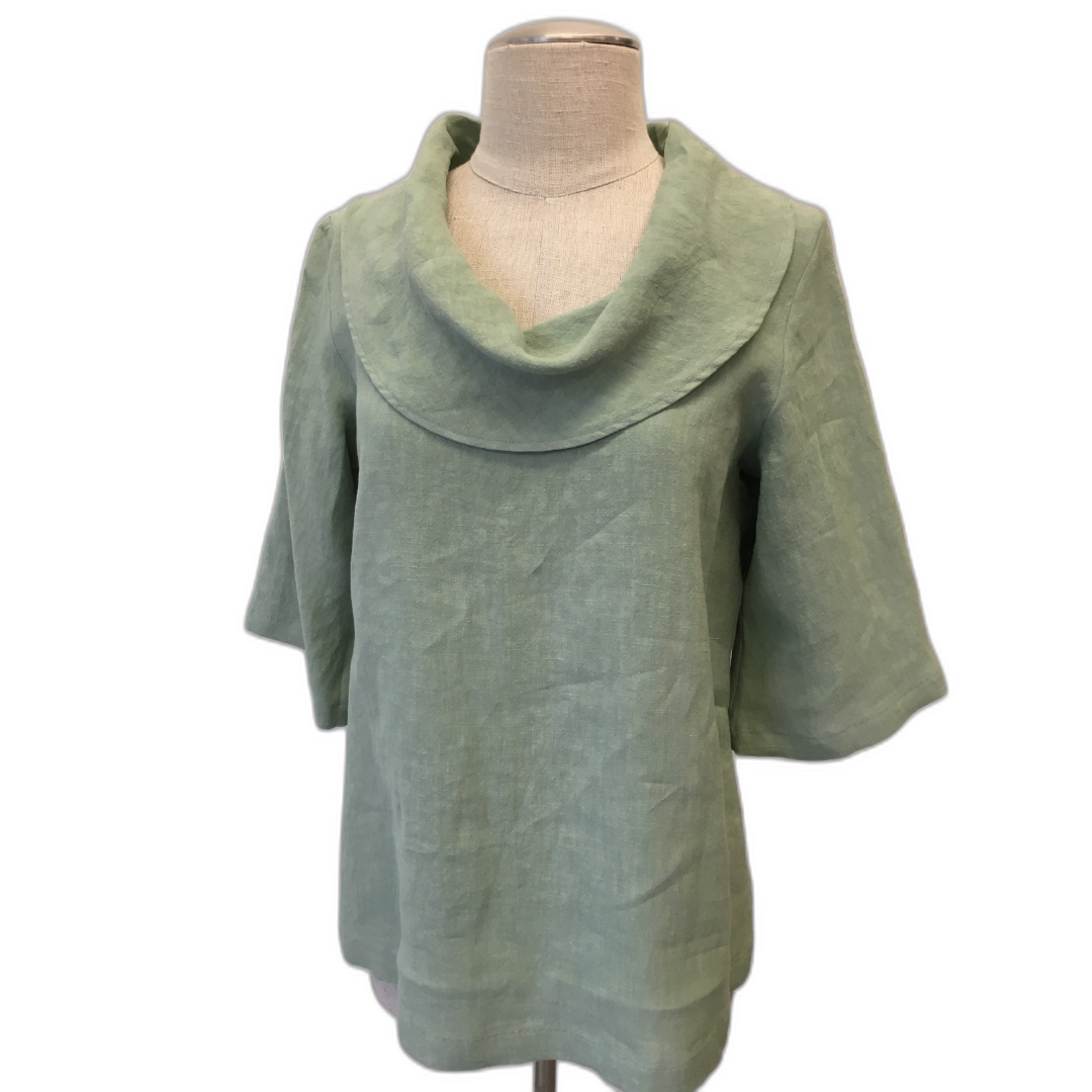 Cowl Linen Blouse