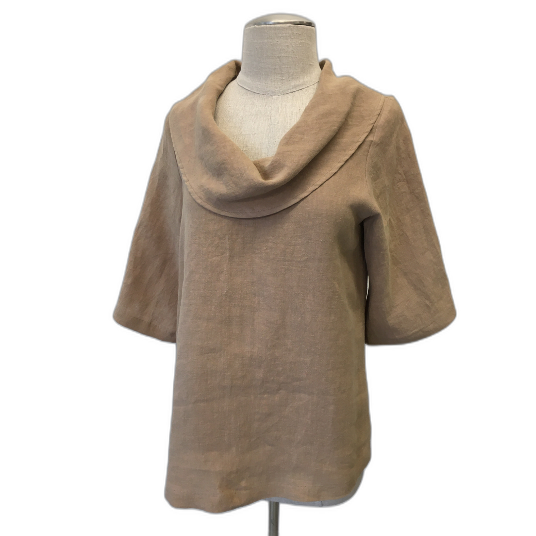 Cowl Linen Blouse