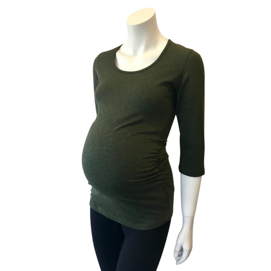 Gathered Tee 3/4 Sleeve