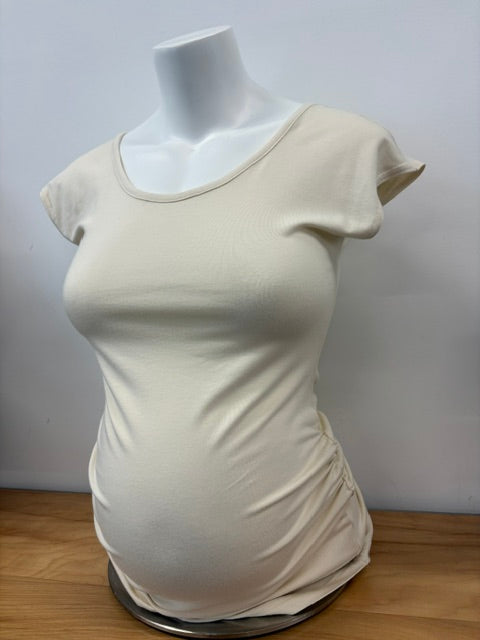 Gathered Tee Cap Sleeve