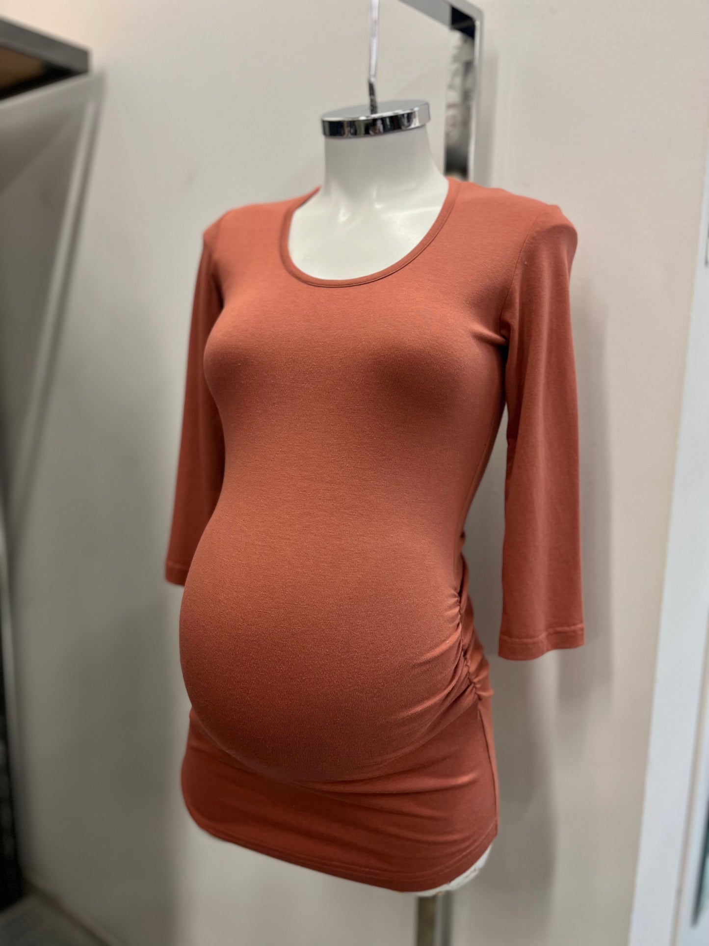 Gathered Tee 3/4 Sleeve