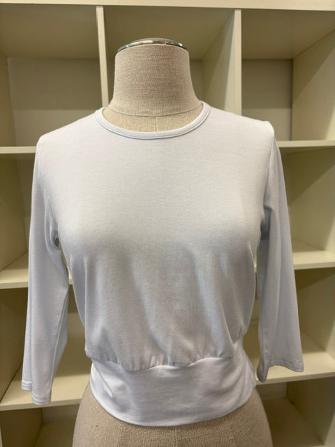 Classic Crop Top 3/4 Sleeve
