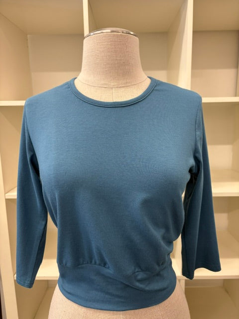 Classic Crop Top 3/4 Sleeve