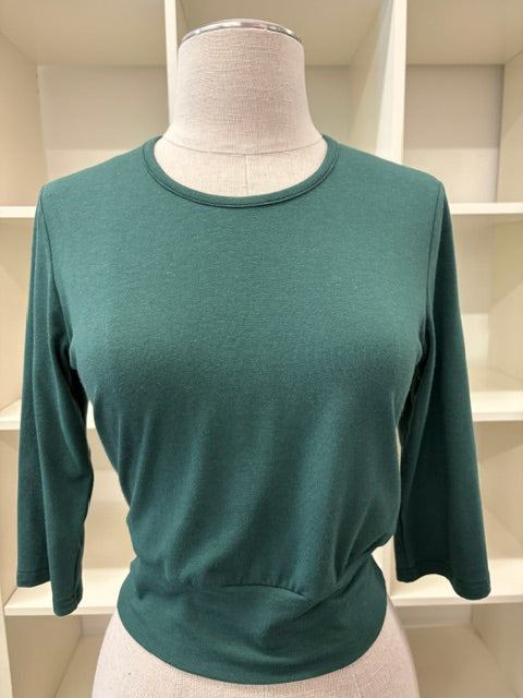 Classic Crop Top 3/4 Sleeve