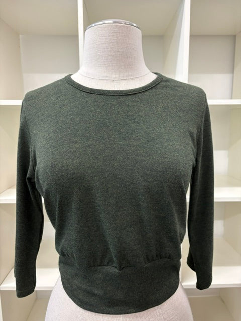 Classic Crop Top 3/4 Sleeve