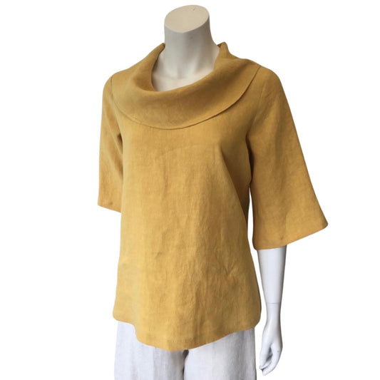 Cowl Linen Blouse